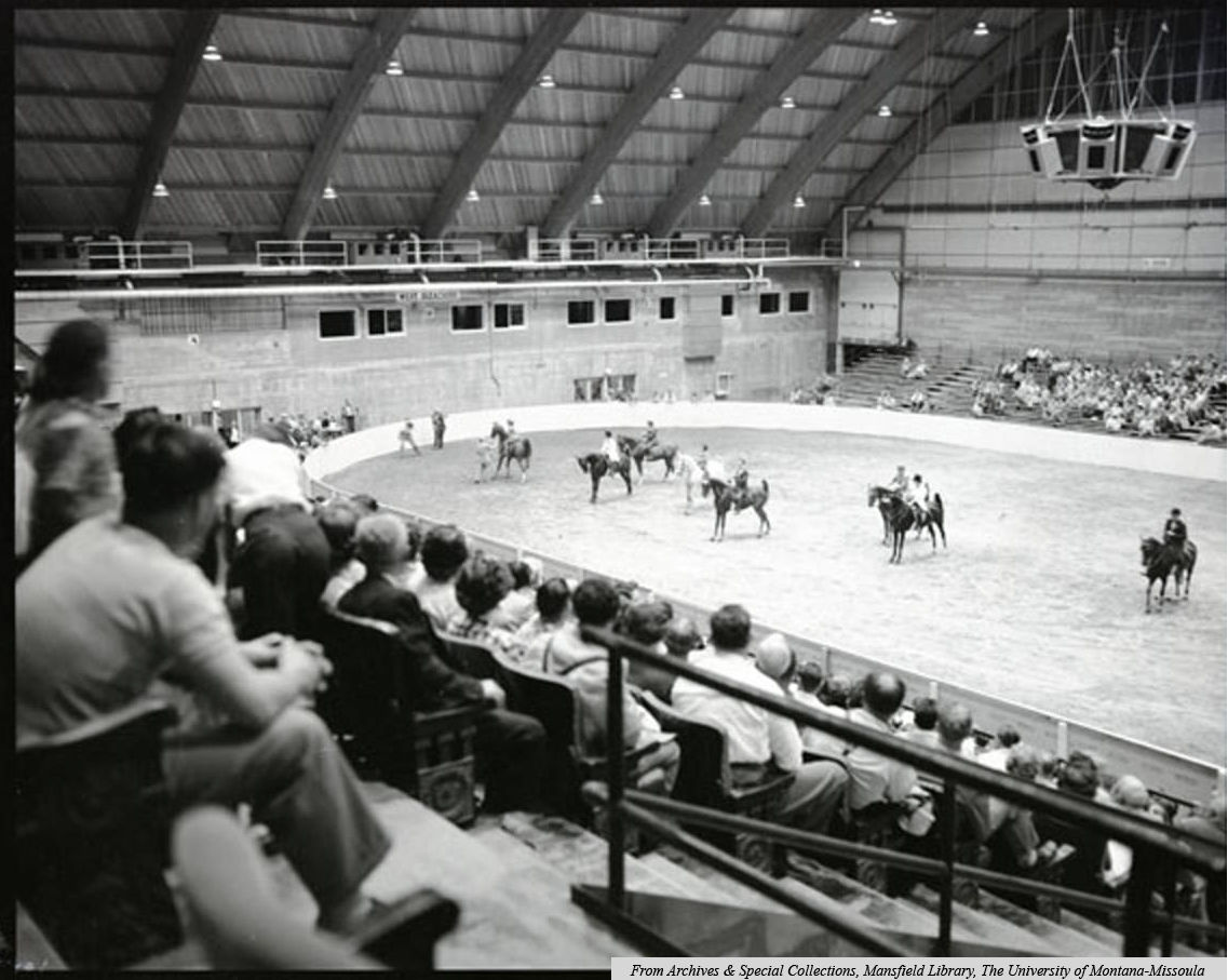Horse show in the field house - year unknown